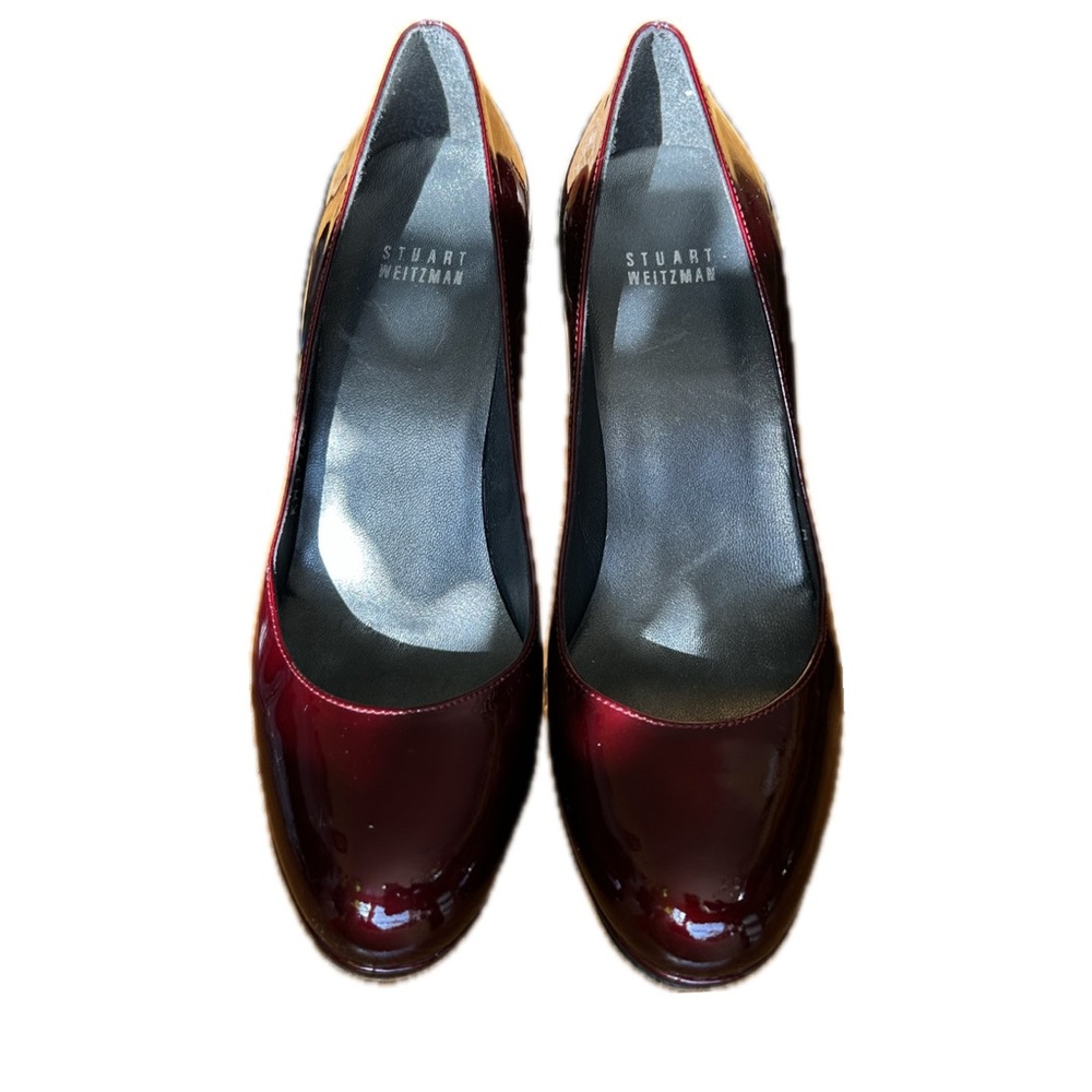 Stuart Weitzman Deep Red Patent Heels